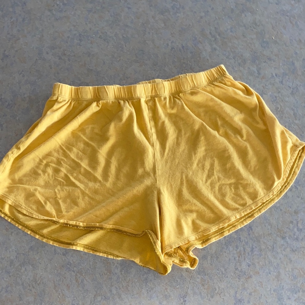 Old Navy Yellow Elastic-Waist Athletic Shorts